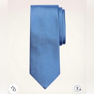 Brooks Brothers Solid Rep Tie Makers & Merchants 100% silk blue Brand New in Box